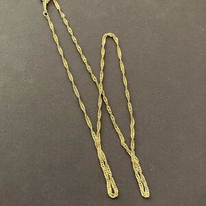 18K Gold Filled Necklace 18” Long